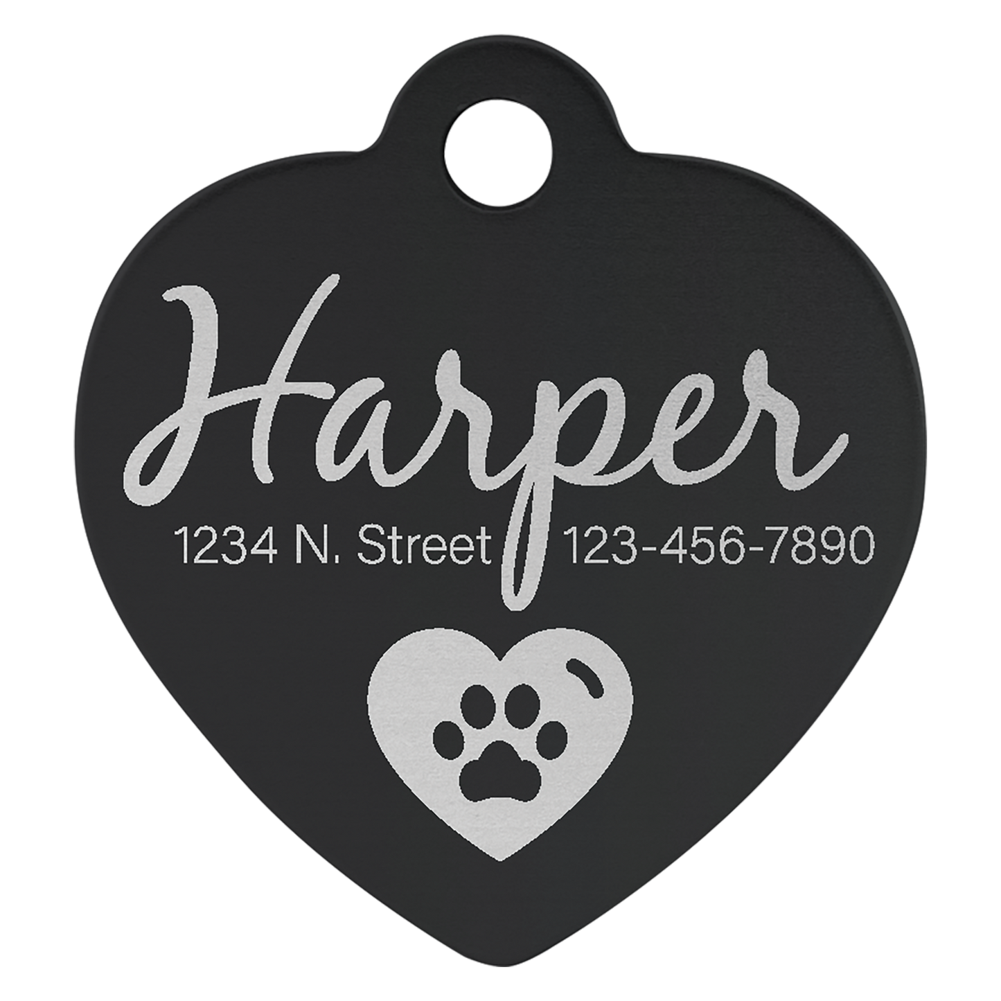 Heart Shaped Pet Tags