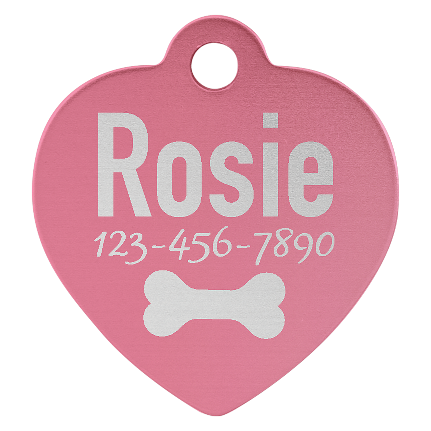 Heart Shaped Pet Tags