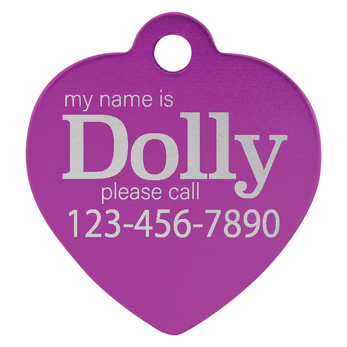 Heart Shaped Pet Tags