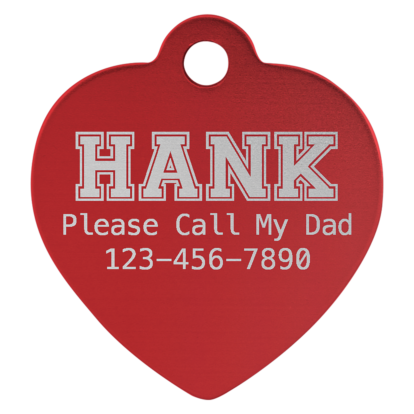 Heart Shaped Pet Tags