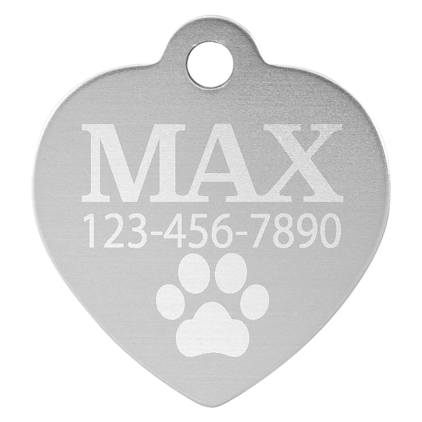 Heart Shaped Pet Tags