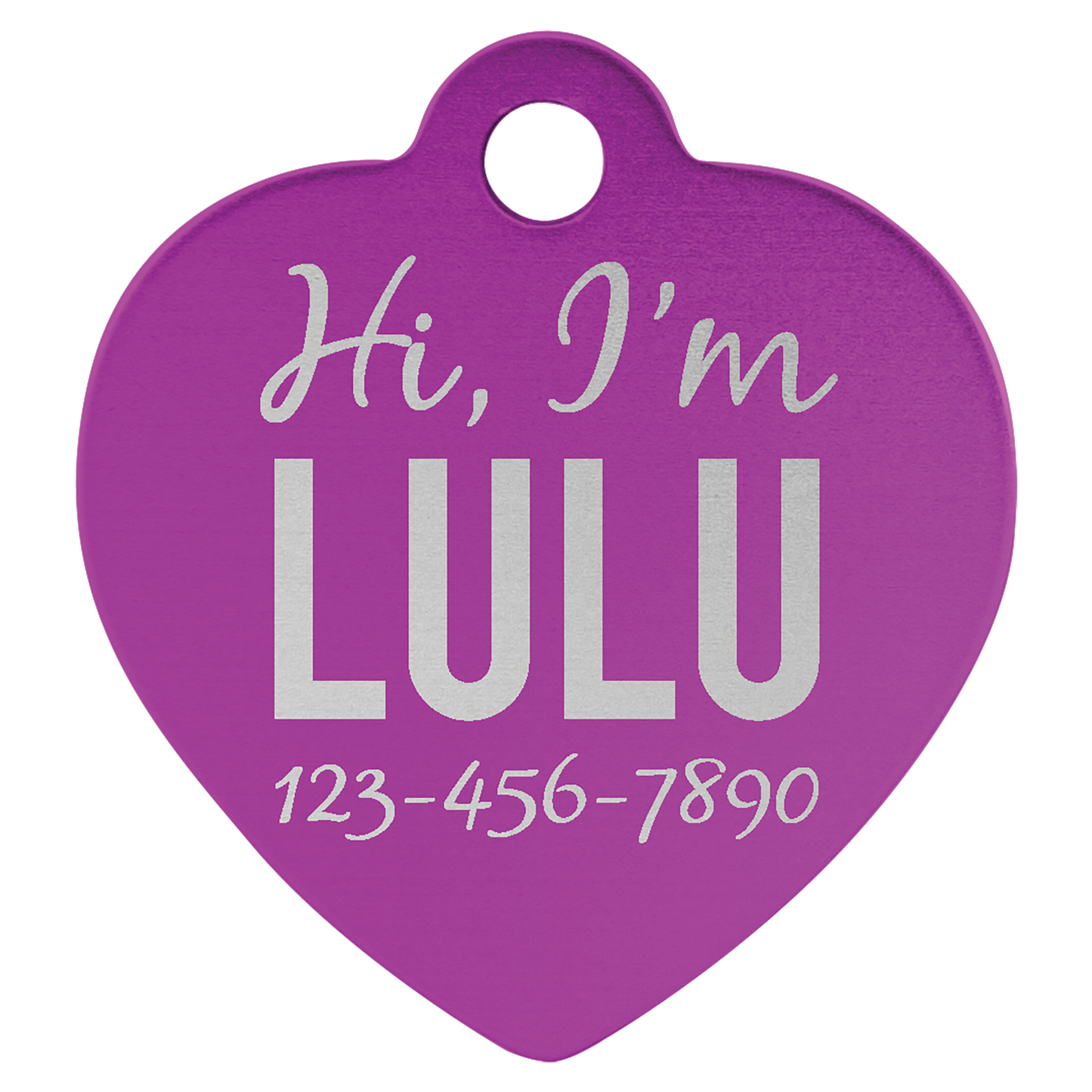Heart Shaped Pet Tags