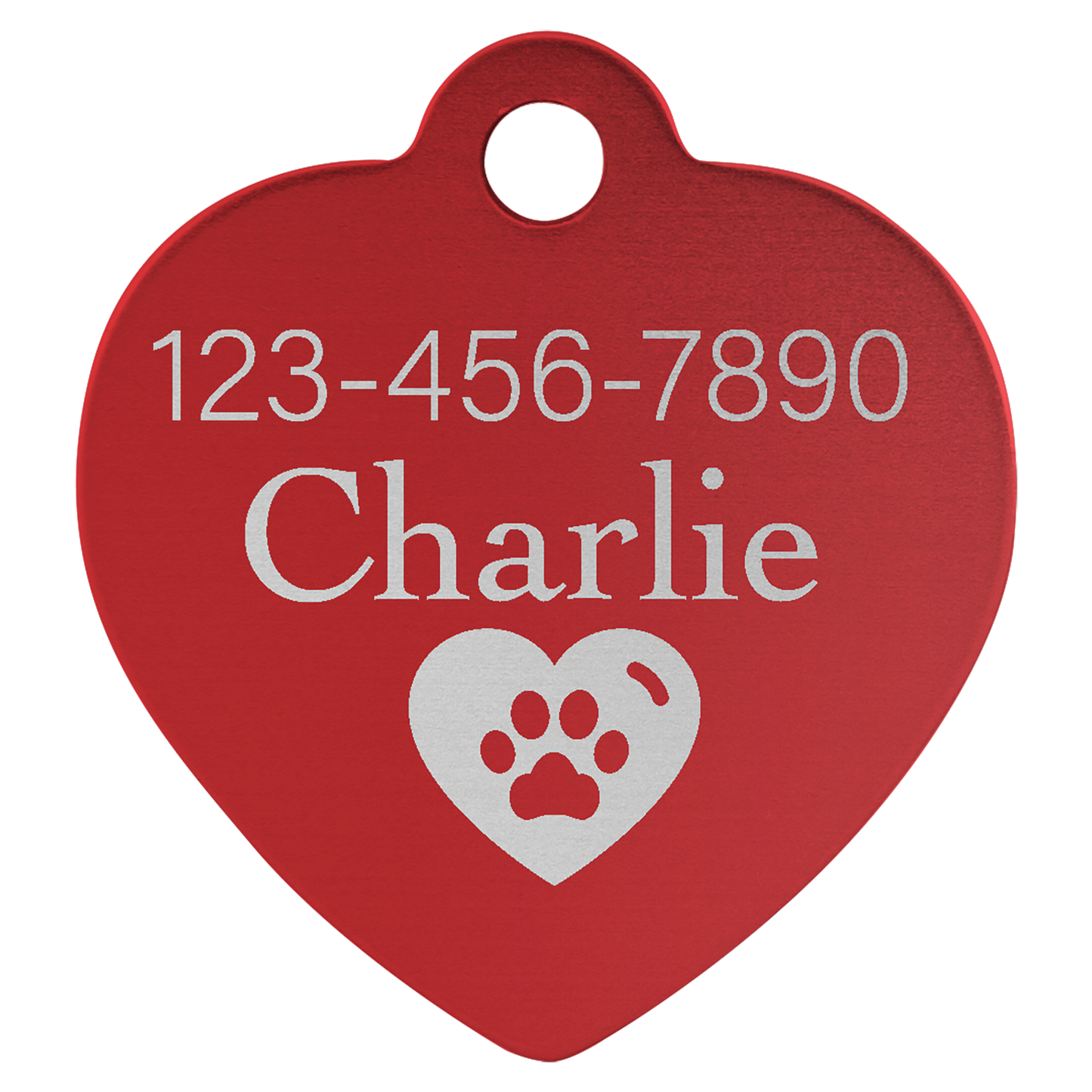 Heart Shaped Pet Tags
