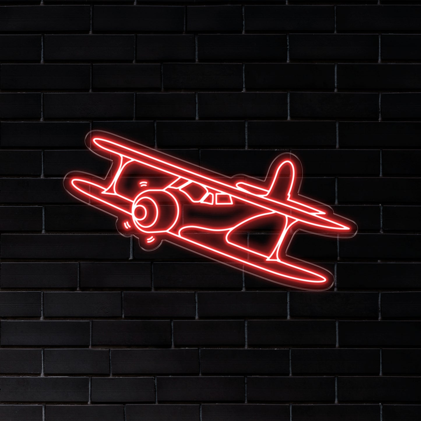 LED Neon Beechcraft Staggerwing Man Cave Sign