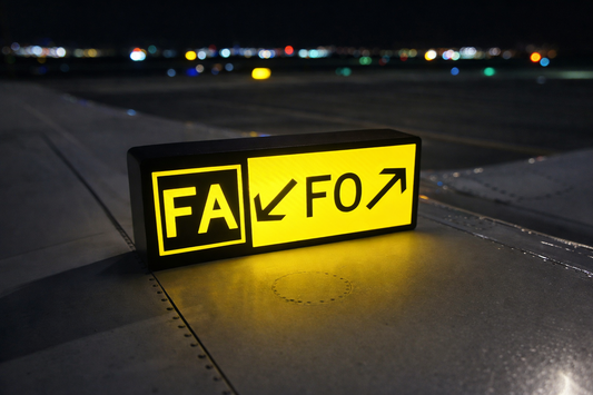 “FAFO” Taxiway Sign Lightbox