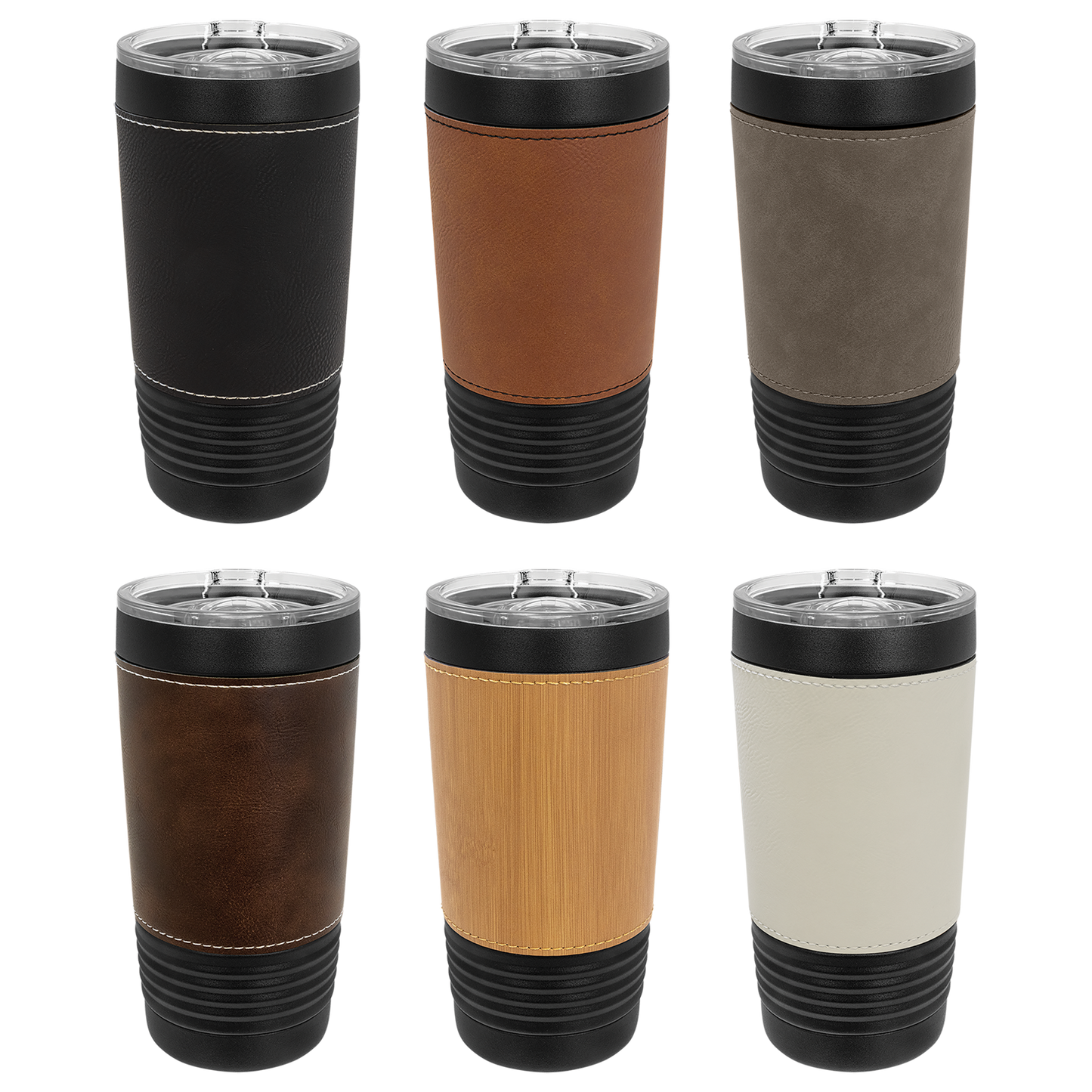 Polar Camel 20oz Ringneck Tumblers with Leatherette Sleeve