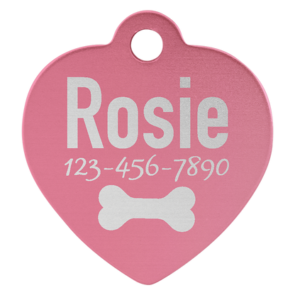 Heart Shaped Pet Tags