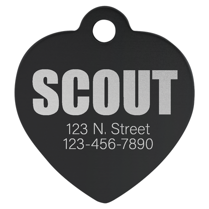 Heart Shaped Pet Tags