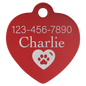 Heart Shaped Pet Tags