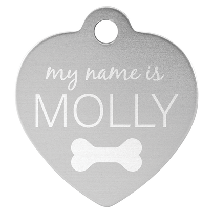 Heart Shaped Pet Tags