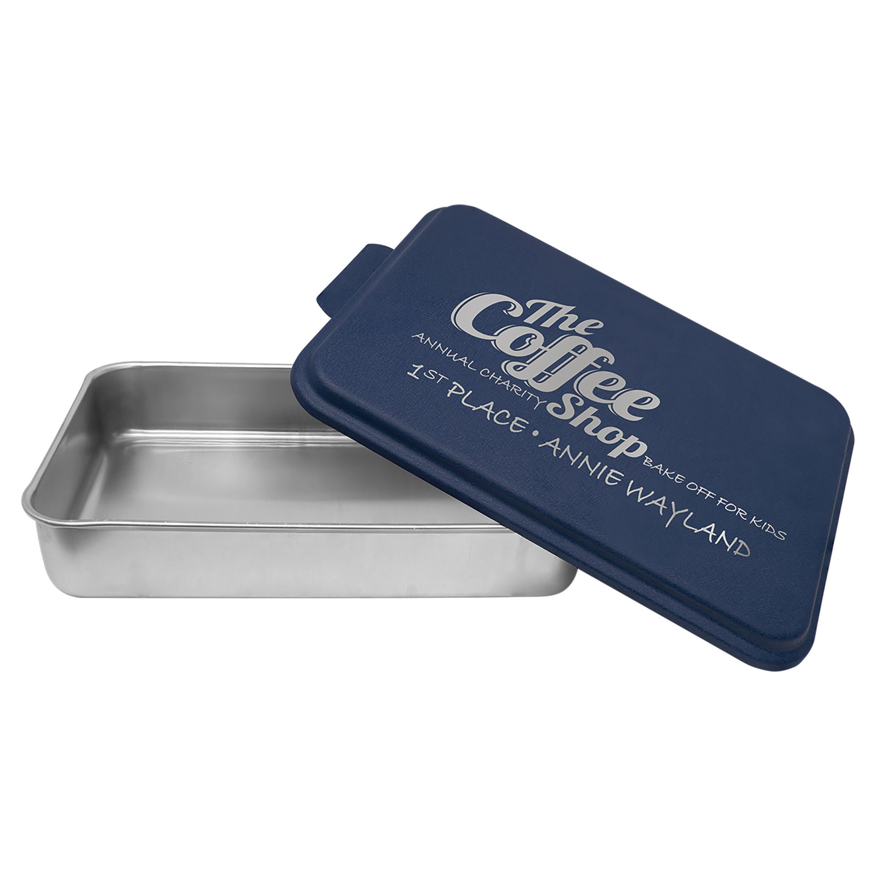 9 x 13 Laser Engraved Aluminum Cake Pan with Lid – Creative