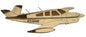 Custom Laser Cut Aircraft Wall Hanger