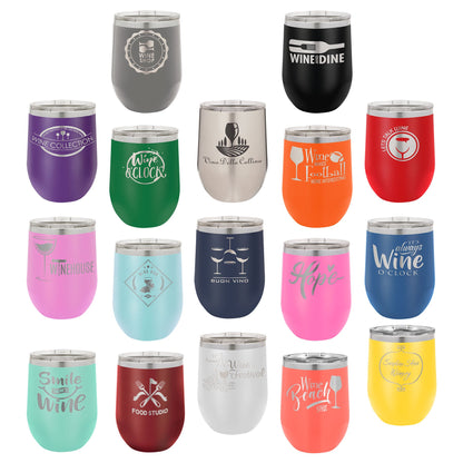 Polar Camel 16 oz. Vacuum Insulated Stemless Tumbler w/Lid